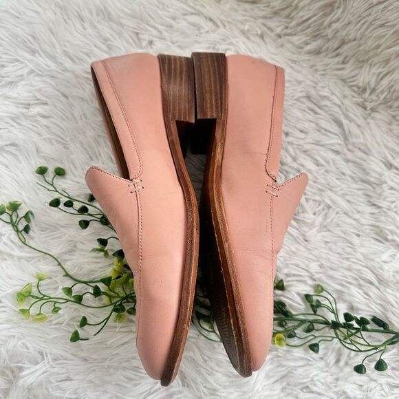 Madewell The Frances Leather Loafer in Pink Oyster Slip On Comfy Size 8.5 - Picture 4 of 11